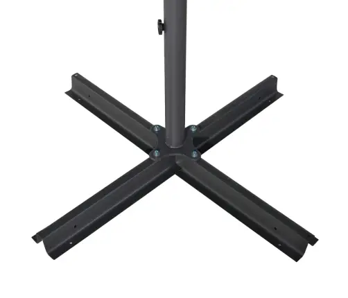 Dārza Saulessargs Ar Alumīnija Kātu, 600 Cm, Zaļš  Vidaxl