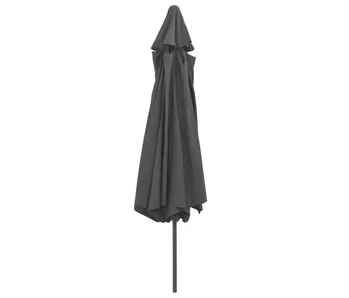 Aia Päikesevari Metallpostiga 390 cm Antratsiithall