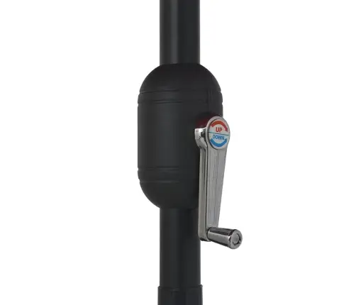 Aia Päikesevari Metallpostiga 390 cm Pruunikashall