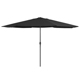 Aia Päikesevari Metallpostiga 390 cm Must