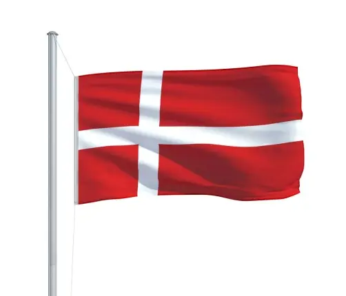 Dānijas Karogs, 90X150 Cm Vidaxl