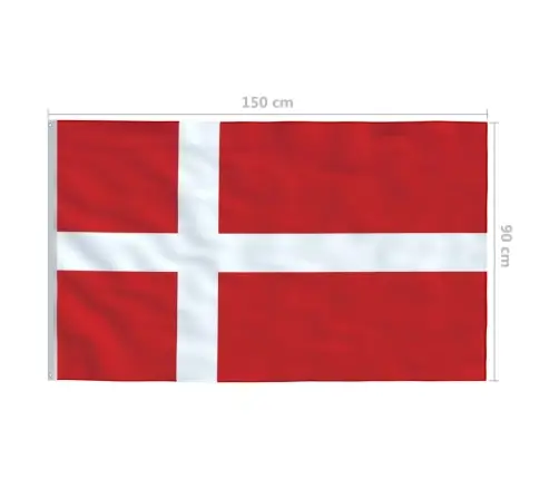 Dānijas Karogs, 90X150 Cm Vidaxl