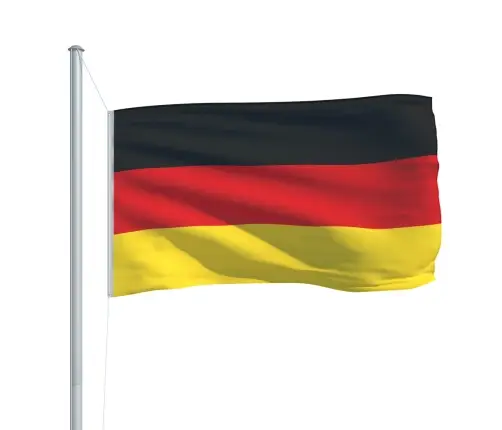 Vācijas Karogs, 90X150 Cm Vidaxl