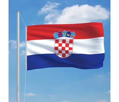 Horvātijas Karogs, 90X150 Cm Vidaxl