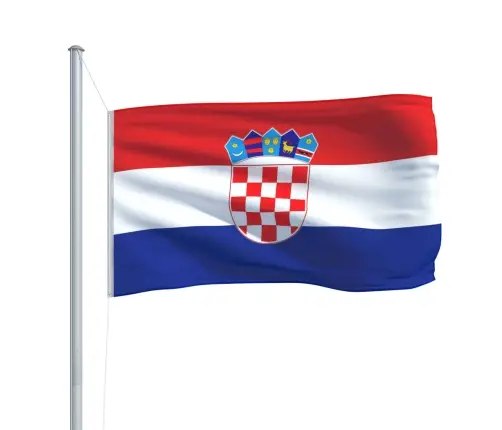 Horvātijas Karogs, 90X150 Cm Vidaxl