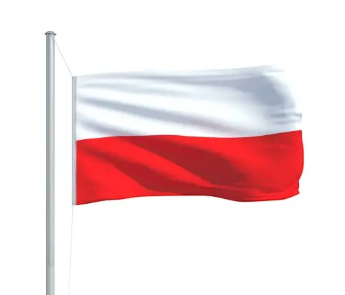 Polijas Karogs, 90X150 Cm Vidaxl