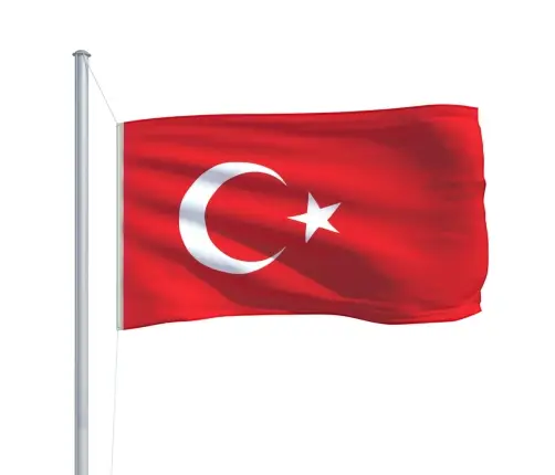 Turcijas Karogs, 90X150 Cm Vidaxl