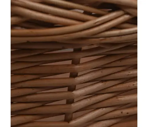 Velosipēda Priekšējais Grozs Ar Pārsegu, 50X45X35 Cm, Vītols Vidaxl