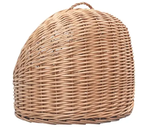 Kaķu Pārvadāšanas Kaste, 60X45X45 Cm, Dabisks Vītols Vidaxl