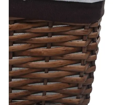 3-Daļīgs Grozu Komplekts, Brūns Vītols Vidaxl