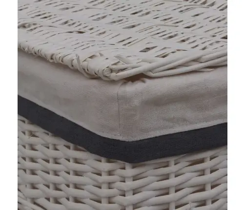 Veļas Grozs, Balts, Vītols Vidaxl