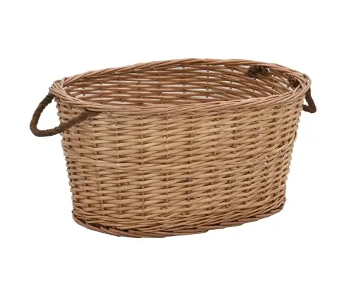 Krepšys Malkoms Su Rankenomis, Natūralus, 56X40X28cm Gluosnis