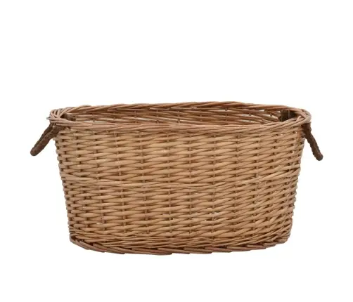 Krepšys Malkoms Su Rankenomis, Natūralus, 56X40X28cm Gluosnis