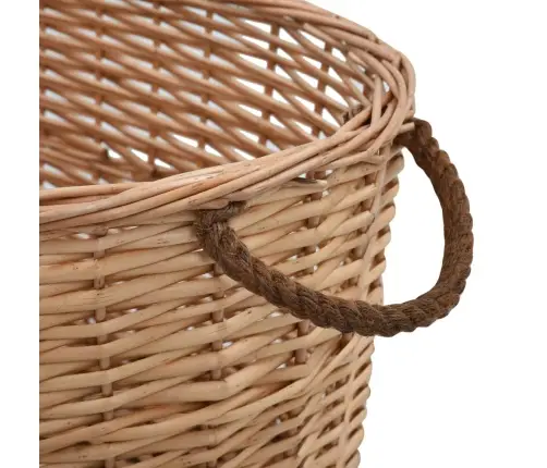 Krepšys Malkoms Su Rankenomis, Natūralus, 56X40X28cm Gluosnis