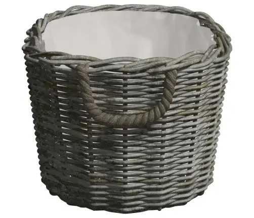 Malkas Grozs Ar Rokturiem, 59X42X28 Cm, Pelēks Vītols Vidaxl