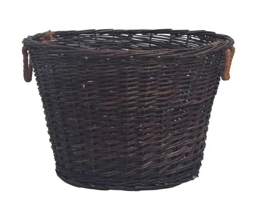 3-Osaline Küttepuu Korvide Komplekt, Tumepruun, Paju