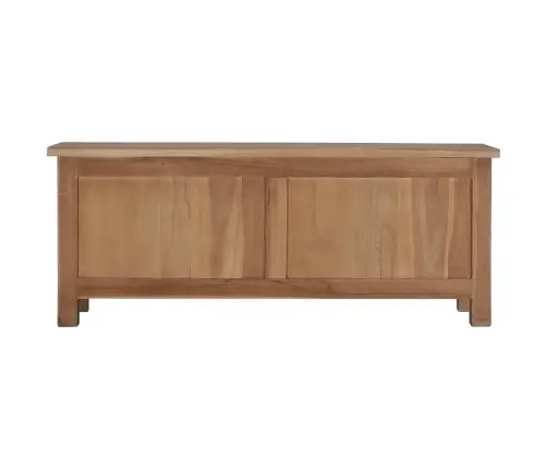 Televizoriaus Spintelė, 90X30X35cm Tikmedžio Medienos Masyvas