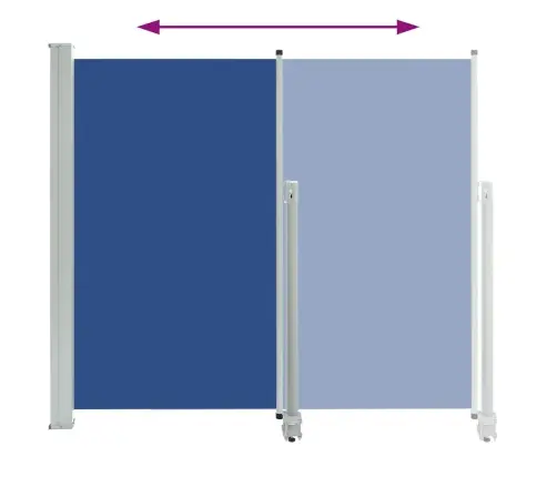 Izvelkama Sānu Markīze, 140X300 Cm, Zila Vidaxl