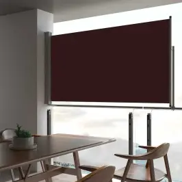 Ištraukiama Šoninė Kiemo Pertvara, Rudos Spalvos, 160X300Cm
