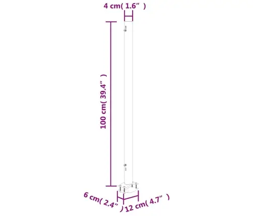 Izvelkama Sānu Markīze, 160X300 Cm, Zila Vidaxl