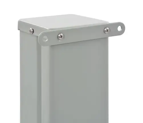 Ištraukiama Šoninė Kiemo Pertvara, Pilkos Spalvos, 60X300Cm