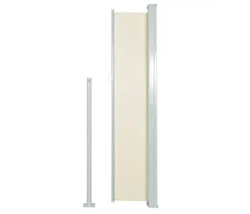 Ištraukiama Šoninė Kiemo Pertvara, Kreminės Spalvos, 170X300Cm Ištraukiama Šoninė Kiemo Pertvara, Kreminės Spalvos, 170X300Cm