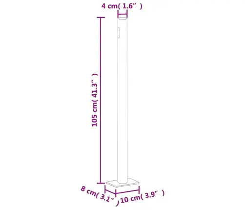 Ištraukiama Šoninė Kiemo Pertvara, Kreminės Spalvos, 170X300Cm Ištraukiama Šoninė Kiemo Pertvara, Kreminės Spalvos, 170X300Cm