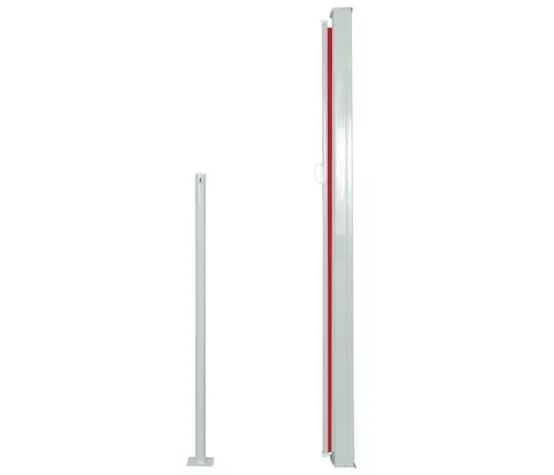 Lahtitõmmatav Terrassi Külgsein, 170 X 300 cm Punane