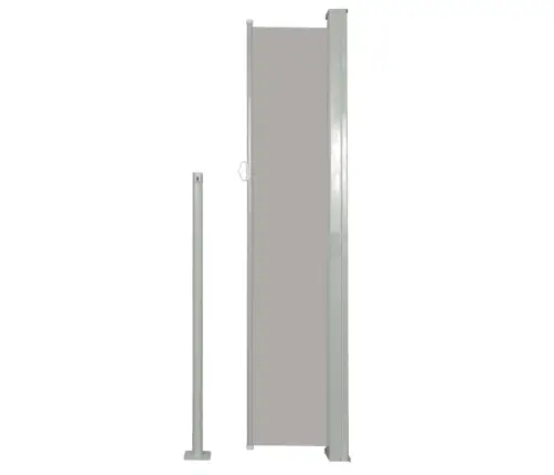 Ištraukiama Šoninė Kiemo Pertvara, Pilkos Spalvos, 170X300Cm