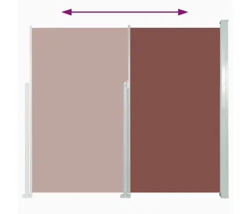 Izvelkama Sānu Markīze, Brūna, 170X300 Cm Vidaxl