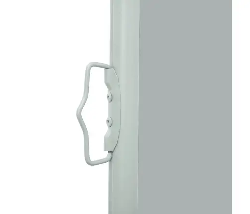 Ištraukiama Šoninė Kiemo Pertvara, Pilkos Spalvos, 120X500Cm