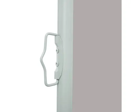 Ištraukiama Šoninė Kiemo Pertvara, Pilkos Spalvos, 120X500Cm