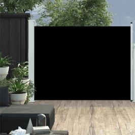 Izvelkama Sānu Markīze, Melna, 140X500 Cm Vidaxl