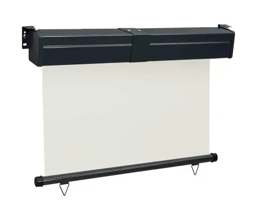 Balkona Sānu Markīze, Krēmkrāsas, 125X250 Cm Vidaxl