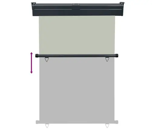 Balkona Sānu Markīze, Pelēka, 125X250 Cm Vidaxl Balkona Sānu Markīze, Pelēka, 125X250 Cm Vidaxl