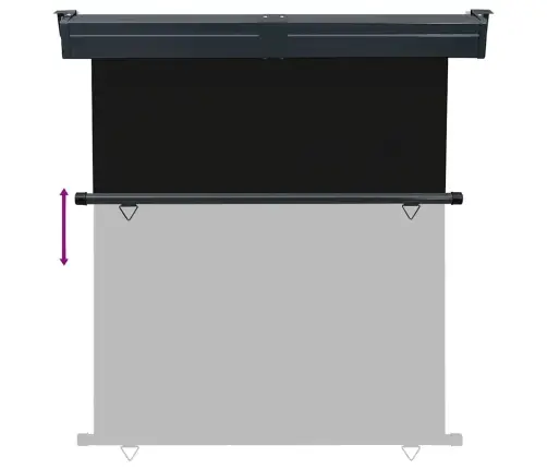 Balkona Sānu Markīze, Melna, 170X250 Cm Vidaxl Balkona Sānu Markīze, Melna, 170X250 Cm Vidaxl