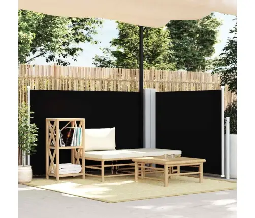 Izvelkams Sānu Aizslietnis, Melns, 100X600 Cm Vidaxl