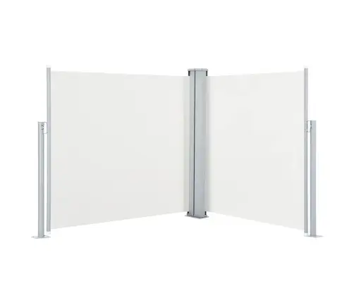 Ištraukiama Šoninė Pertvara, Kreminės Spalvos, 100X600Cm