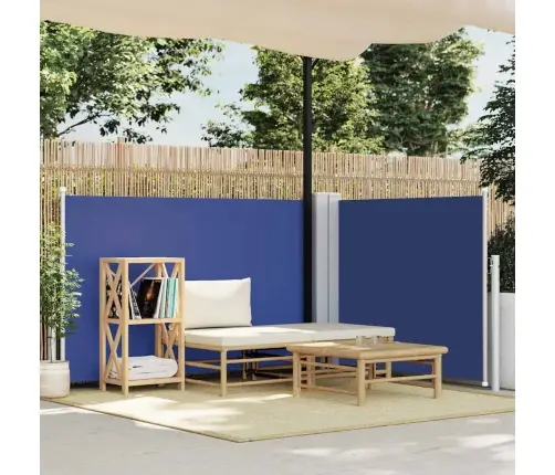 Ištraukiama Šoninė Pertvara, Mėlynos Spalvos, 100X600Cm Ištraukiama Šoninė Pertvara, Mėlynos Spalvos, 100X600Cm