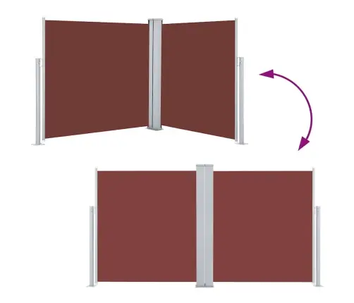 Izvelkams Sānu Aizslietnis, Brūns, 120X600 Cm Vidaxl