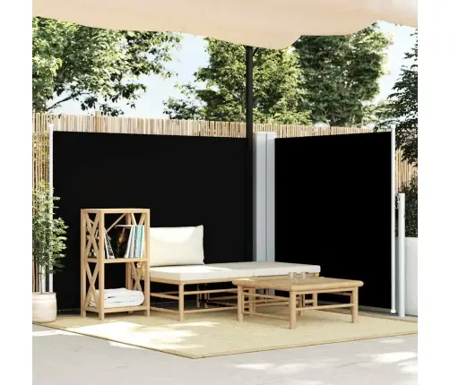 Izvelkams Sānu Aizslietnis, Melns, 140X600 Cm Vidaxl