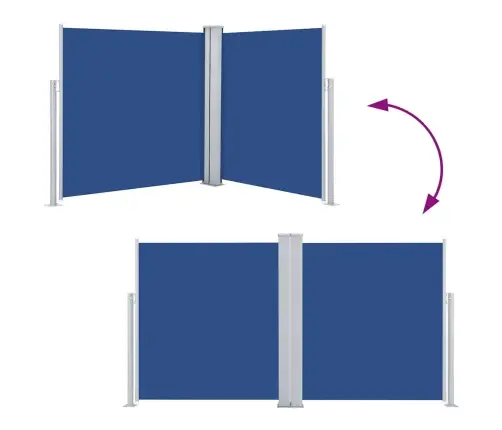 Izvelkams Sānu Aizslietnis, Zils, 160X600 Cm Vidaxl