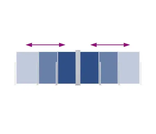 Izvelkams Sānu Aizslietnis, Zils, 160X600 Cm Vidaxl