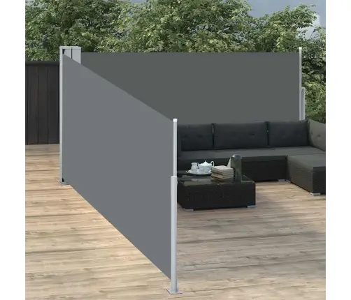 Izvelkams Sānu Aizslietnis, Antracītpelēks, 100X1000 Cm Vidaxl