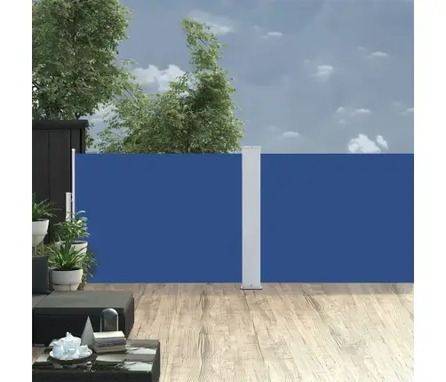 Izvelkams Sānu Aizslietnis, Zils, 100X1000 Cm Vidaxl Izvelkams Sānu Aizslietnis, Zils, 100X1000 Cm Vidaxl