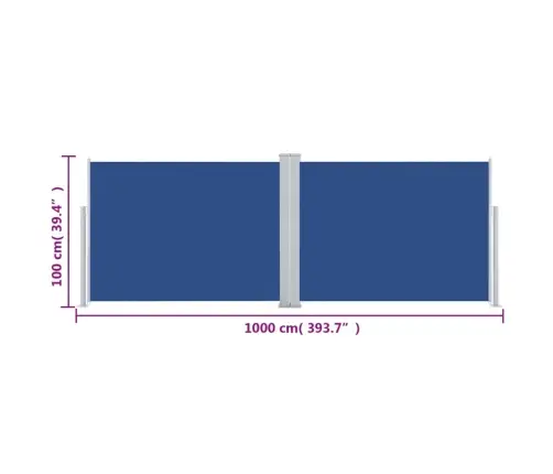 Izvelkams Sānu Aizslietnis, Zils, 100X1000 Cm Vidaxl Izvelkams Sānu Aizslietnis, Zils, 100X1000 Cm Vidaxl