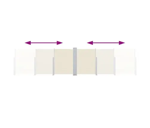 Izvelkams Sānu Aizslietnis, Krēmkrāsa, 120X1000 Cm Vidaxl