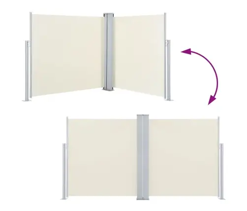 Izvelkams Sānu Aizslietnis, Krēmkrāsa, 140X1000 Cm Vidaxl