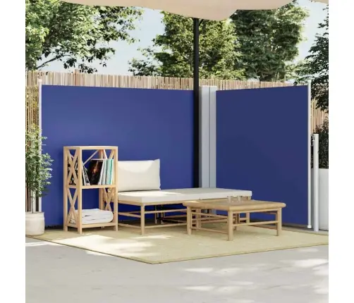 Lahtitõmmatav Külgsein, Sinine, 140 X 1000 Cm