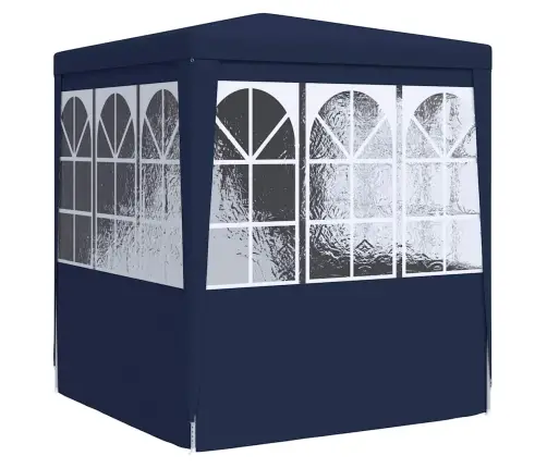 Palapinė Su Šoninėmis Sienomis, Mėlyna, 2,5X2,5M, 90G/M²